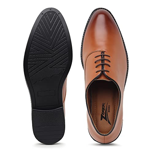 Image of Zixer Synthetic Leather Mens Formal Shoes || Office Formal Shoes Men Stylish|| Formal Shoes for Men Patent Leather Lace Up Party Formal Shoe
