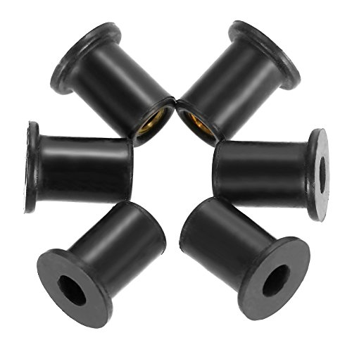 DECDEAL 6 unidades M4 / M5 / M6 Kayak Rubber Well Nuts Fixador Wellnuts Kayak Acessórios