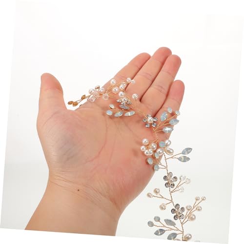 1Pc Handmade Pearl Flower Bridal Sash Chain Belt Elegant Wedding Accessory for Bride Durable Cloth and Materials for Weddings Banquets and Parties4