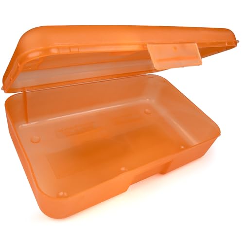 Image of Craft County Solid Color Pencil Box - Store All Your Art Supplies in 1 Convenient Location - 12 Vibrant Colors to Choose From