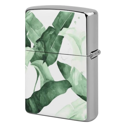 ライターケース ZIPPO/ジッポー兼用ケース 熱帯植物 バナナの葉 ジッポライターカバー 互換性のある 軽量 おしゃれ 両面プリント メンズ レディース 贈り物