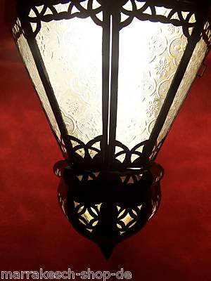 Orientalische Lampe Pendelleuchte Weiß Ksar 53cm E27 Lampenfassung | Marokkanische Design Hängeleuchte Leuchte aus… – Bild 3