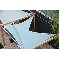 Shadow Comfort Schaduw Zeil Zonnescherm Waterdoorlatend HDPE Tuinluifel voor Buiten Tuin Terras UV Blok - Driehoek 5x5x7,10m - Carbon Black