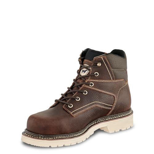 Irish Setter, Kittson - Botas de trabajo para hombre, 15,24 cm, puntera de seguridad, color marrón claro, Marrón claro, 43 EU