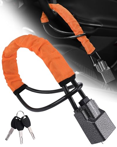 Tevlaphee Steering Wheel Lock Seat Belt Lock Universal Anti Theft