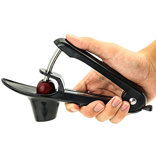 Keepwild Cherry Pitter Tool For Kitchen, Cherry Seed Remover Tool(Black) #TOP5