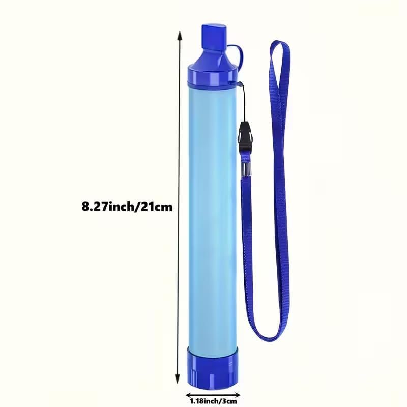 1Pc Outdoor Water Filter Straw, 0.01 Micron 4-Stage Filtration, Portable Survival Purifier for Travel, Wilderness, Emergency - ABS Material