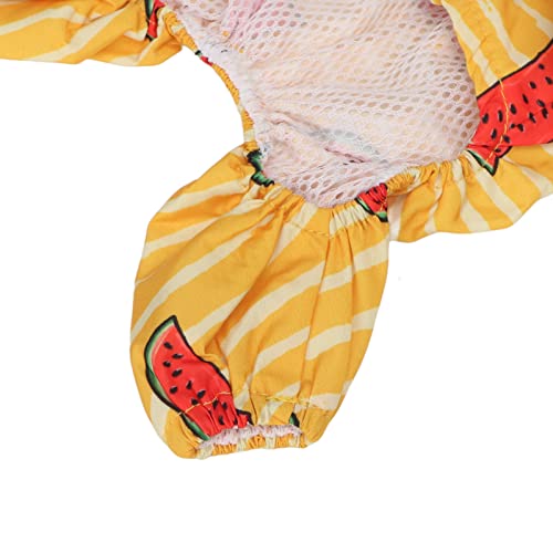 Jaqueta de Capas de Chuva para Cães, Malha Respirável à Prova D'água Padrão de Melancia, Casacos de