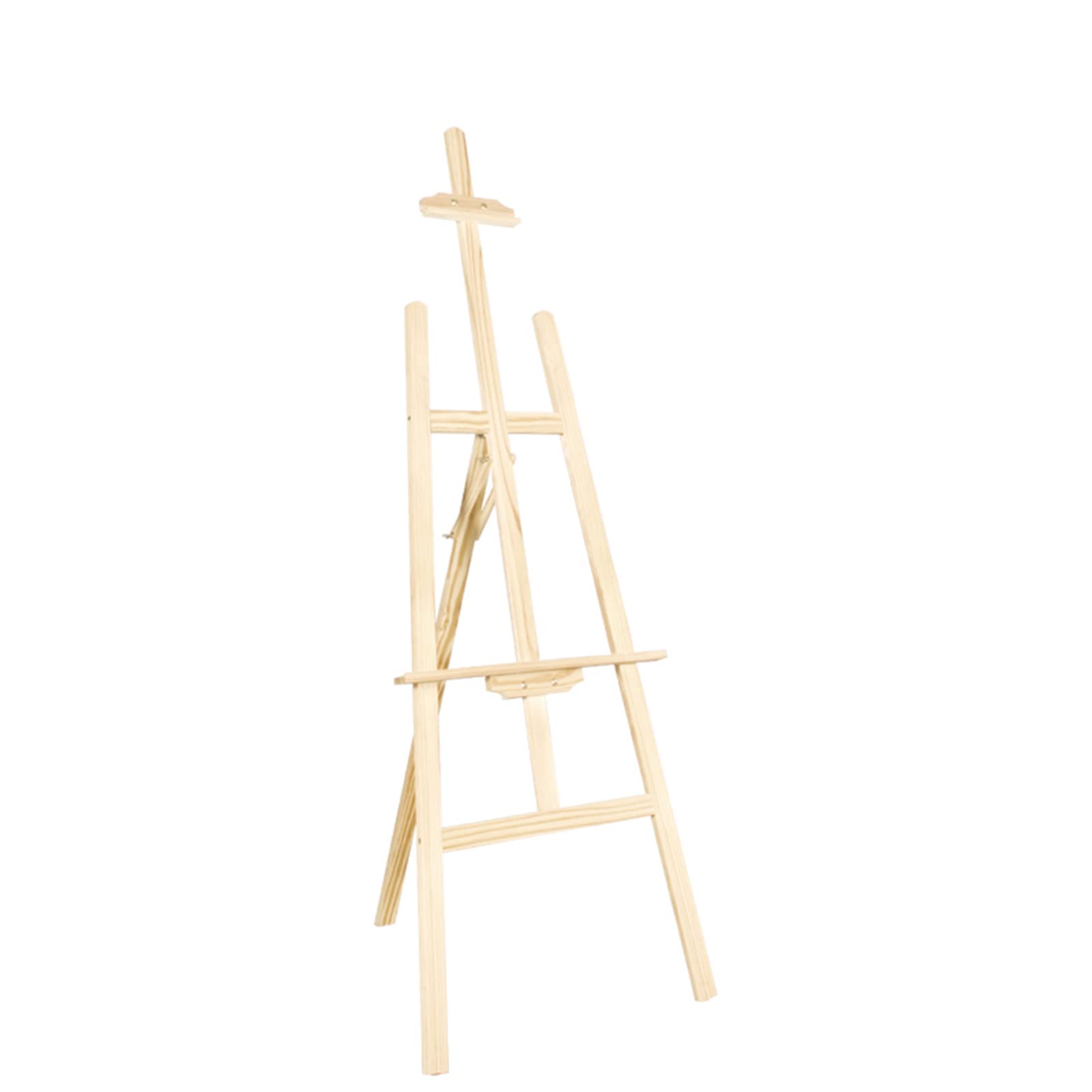 CWCQGH Easel for Painting 1.5m A-Frame Wooden Easel Adjustable Folding Easel Floor-Standing Display Easel for Posters Advertising Boards Wedding Signs