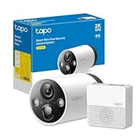 Tapo C420S1 Telecamera WiFi Esterno QHD 2K, Batteria Senza Fili, Allarme con Rilevamento del...