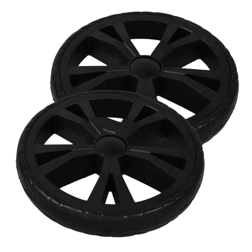 ERINGOGO 2個 折りたたみ式ショッピングカート用耐久プラスチック製交換ホイール 簡単取付可能 多用途対応 段昇降対応買い物車輪