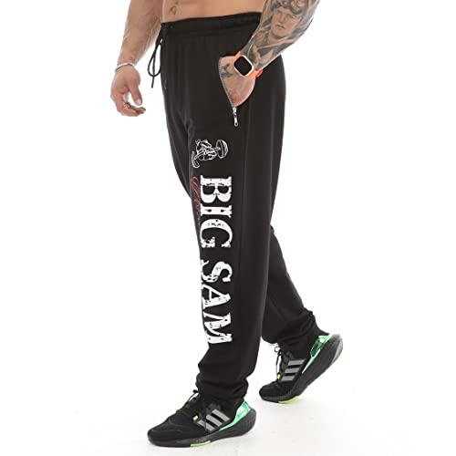 Men's Bodybuilding Workout Comfort Design Baggy Muscle Trackpants3