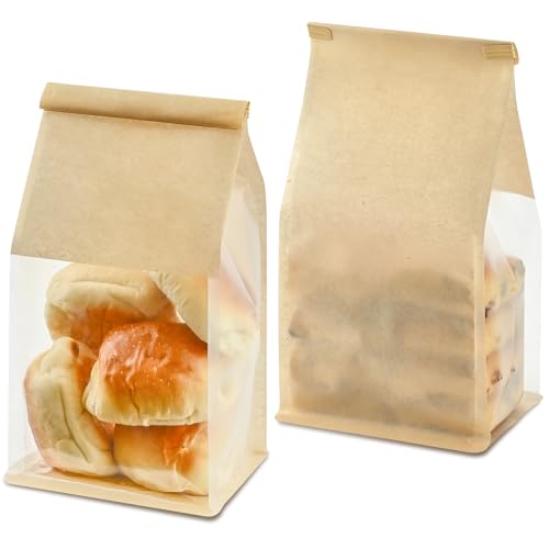 Ohuimrt Bread Bags for Homemade Breads 50 PCS 11 x 5.1 x 3.9 Inches