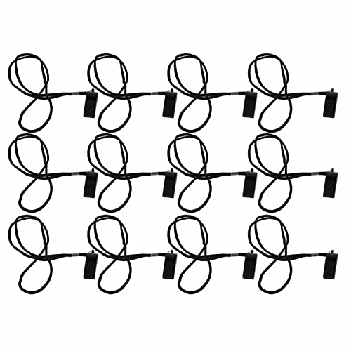 Silbato deportivo plástico Tyenaza 12 pcs negro miniatura 6