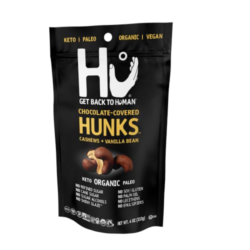 Hu Kitchen, Chocolate Covered Hunks Cashew Vanilla Bean Organic, 4 Ounce - image 3