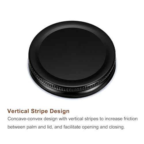 Tapas para tarros Mason a prueba de fugas uxcell 70 mm de boca regular 5