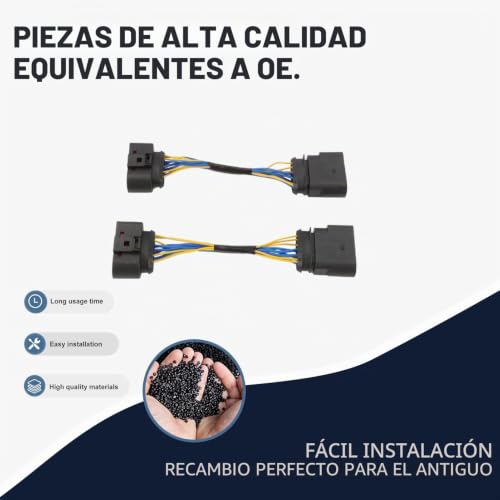 Conector para faros de xenón de 10 a 14 pines corrige error de cables en Golf Mk6 4