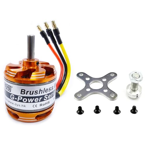 DYS D3536 910KV/1000KV/1250KV/1450KV Motor sin escobillas 2-4S para helicópteros multicópteros, aviones, helicópteros (D3536 910KV)