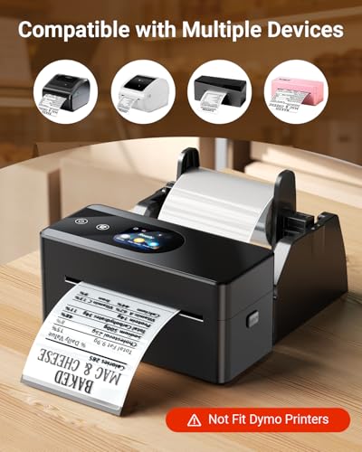 Image of 4x6 Transparent Thermal Labels, 100Pcs Clear Thermal Labels
