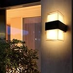 Groeien LED 12 watt Modern Outdoor Acrylic Wall lamp Decorative Garden Light Up and Down Light Waterproof Outdoor Light (Square)