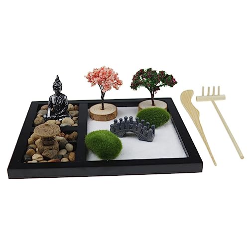 1 Set Mini Garden Decoration Meditation Accessories Home Sandbox Adorn Modern Home Decor