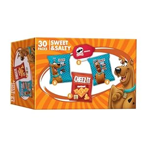 Kellogg’s Sweet and Salty, Lunch Snacks, Office and Kids Snacks, Variety Pack, 28oz Box (30 Snacks)