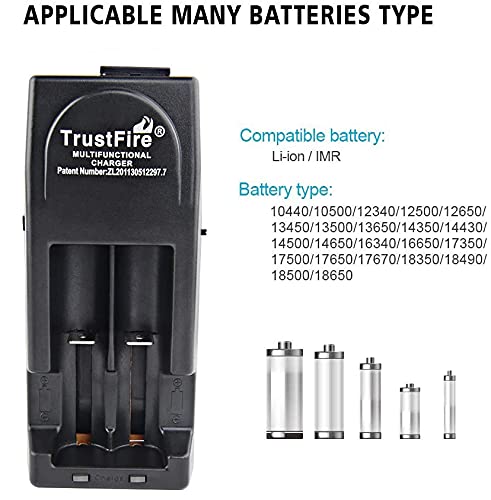 TrustFire 17335 Rechargeable Li-ion Battery 1000mAh 3V (4 X Battery