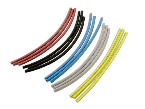 The Tool Connection Ltd. Connect 33064 Assorted Coloured Heat Shrink Tubing 38.0Mm 8Pc