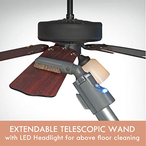 Kenmore BC7005 Friendly Crossover Bagged HEPA Canister Vacuum Cleaner 2-Motor Power Suction with Pet PowerMate, Extended Telescoping Wand, Retractable Cord, and 4 Cleaning Tools, Rose Gold