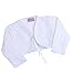 BabyPrem - Cardigan a bolero lavorato a maglia, per bambina di 0-24 mesi, colore: Bianco/Rosa bianco bianco