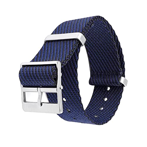 [SADHUWRQC] 18/20/22/24mm NATO~^[DiCrvXgbv pXgoh @BvpANZT[(Blue with Black,18mm)