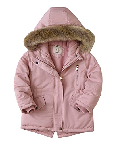 WEONEDREAM Boys Girls Winter Outwear Coats, Kids Warm Outfits,Windproof Jacket for Toddler 1-8Y