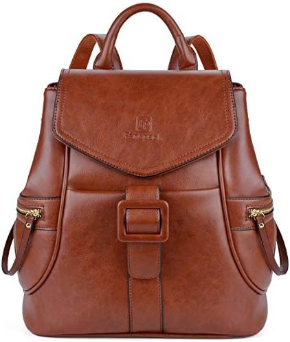 Leather Backpack, Fanspack Womens Backpack PU Leather Backpack Ladies Shoulder Bag Schoolbag Travel Backpack
