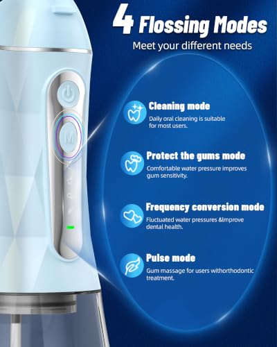 Lumivoid Water Flosser and Electric Toothbrush Combo,2-1 Oral Clean Kit, 5-Speed Sonic Electric Toothbrush & 4-Speed Portable Water Flosser to Clean Teeth and Protect Gum Health, IPX7 - image 2