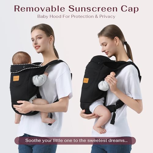 baby carrier newborn to toddler7-30lbs toddler carrier baby holder carrier with adjustable shoulder strap chest carriers black