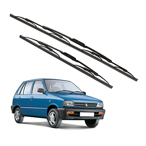 Image of Kylo Windshield Wiper for CAR 800 / Conventional and Traditional Metal Type Windshield Water Repellency Scratch Proof Metal Wiper Blades Suitable for CAR 800 (Driver Side - 17 inch, Passenger Side - 17 inch)