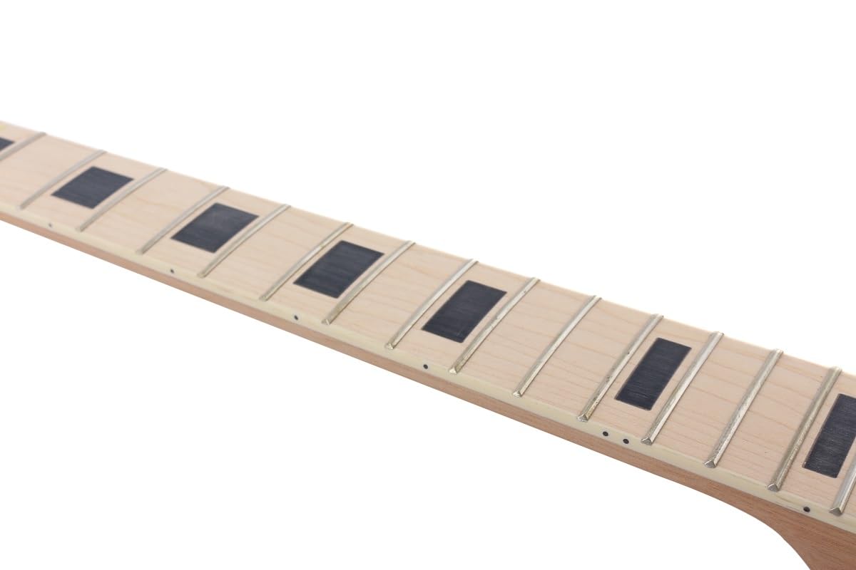 628MM mahoniowy gryf gitary elektrycznej 22 progi 24,75 cala klonowa podstrunnica niedokończona # L4(L4)
