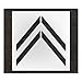 RAE STL-116-5120 Pavement Stencil,Bike Lane Chevron,41 in