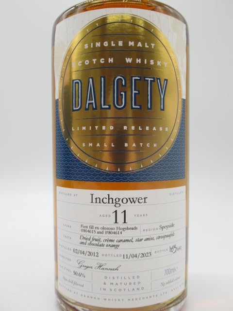 ダルゲティ インチガワー 2012 11年 ダルゲティ インチガワー2012 11年 正規品 50.6% 700ml｜こみや