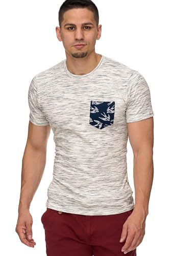 Indicode Herren Blaine T-Shirt mit Rundhals-Ausschnitt | Herrenshirt...