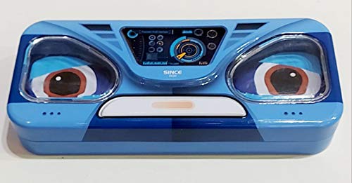 Parradise Robotic Design Pencil Box, Compass for School, College Multipurpose and Multi Layer Box