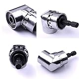 ATOPLEE 150°Angle Extension 1/4 inch 6mm Hex Drill Bit Screwdriver Socket Holder Adaptor
