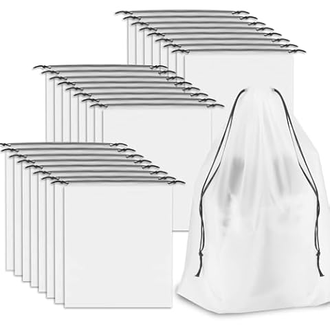 SLIJAR 24PCS Waterproof Travel Shoe Bags Cover
