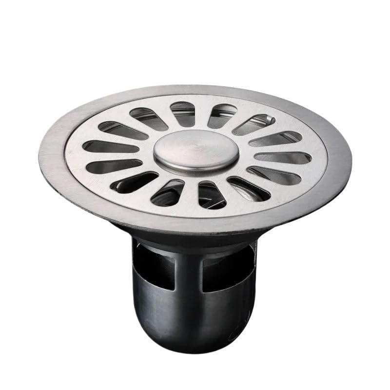 Rejilla Desague Ducha Desagües de Piso Colador de Drenaje de Acero Inoxidable Cubierta de desagüe de Ducha de bañera Desagües de Piso Accesorios de baño Desague Ducha(B-12CM 1PCS)