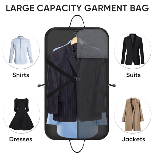 image for BALEINE Travel Garment Bag, Travel Suit Bag for Men, 42'' Waterproof C
