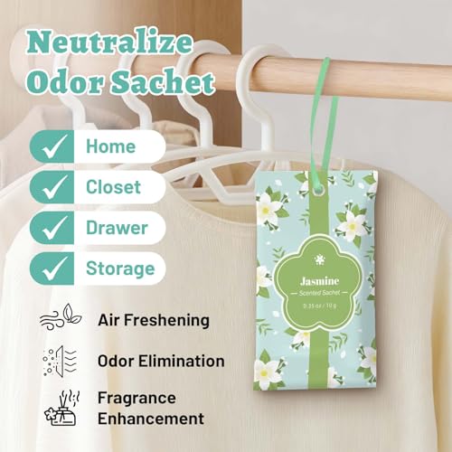 Image of STRN Scented Sachets for Drawer and Closet, Jasmine Scent 14 Pack for Home