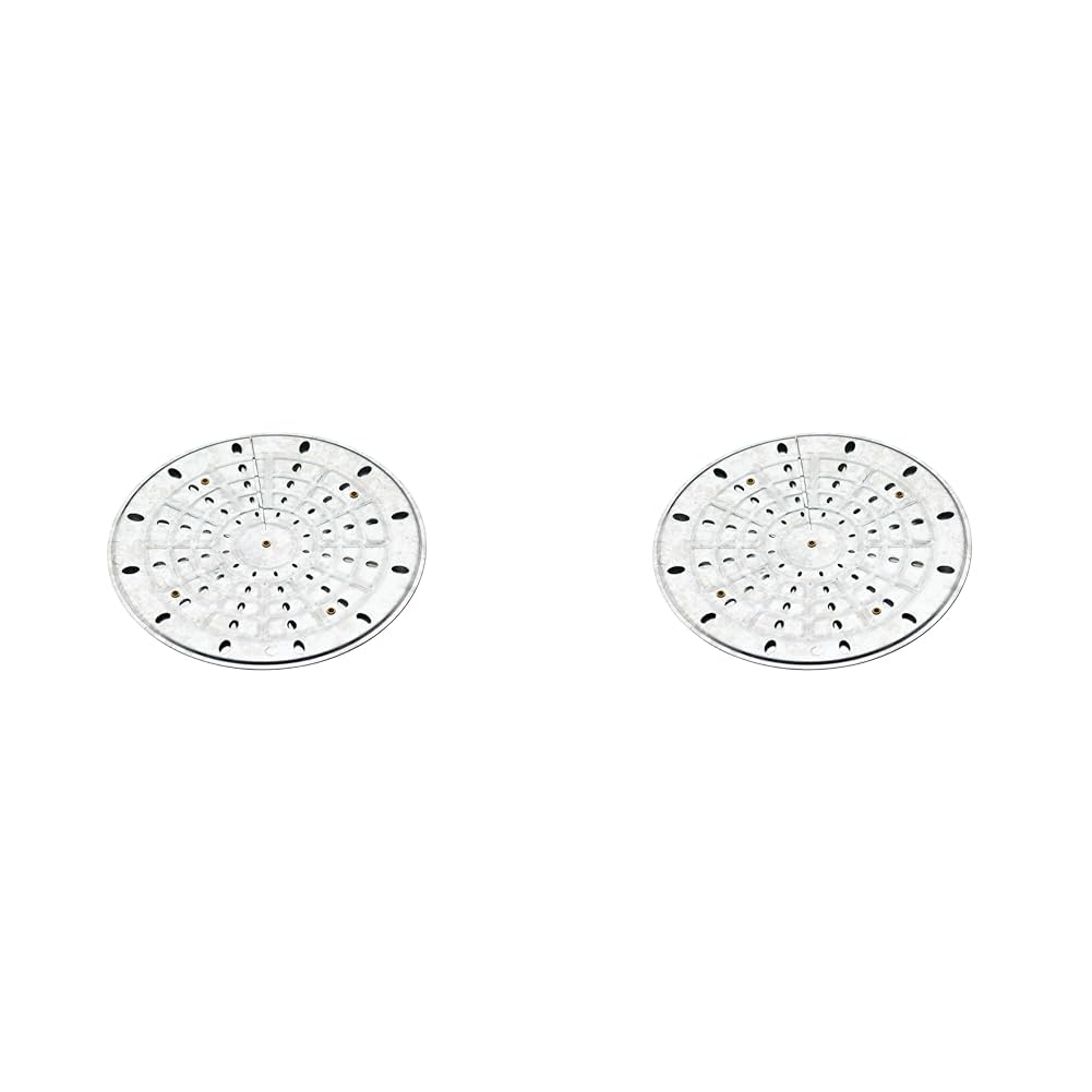 KitchenCraft Hitzeverteilender Simmerring, Geeignete Simmerplatte für Gas- und Elektroherde, Hitzeverteiler für Kochplatten schützt Töpfe und Speisen, 18cm, 1 Stück (Packung mit 2)