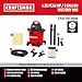 CRAFTSMAN CMXEVBE18690 9 Gallon 4.25 Peak HP Wet Dry Vac, Portable Shop Vacuum Wet and Dry with Filter, Dust Bag, Dusting Brush, Hose and Attachments for Home, Garage and Automotive Cleaning