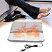 Qinlenyan Electric Foot Warmer Fast Heating Heated Foot Warmers Constant Temperature Auto Shut-Off Electric Heating Pad for Feet,Detachable Easy to Clean Feet Heating Pad 11.8” x 11.8” 1pc
