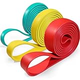 PROIRON トレーニングチューブ 懸垂 チューブ レジスタンスバンド トレーニング チューブ ゴム フィットネスバンド 高負荷 筋トレ 懸垂 補助バンド パワーバンド (グリーン＋イエロー＋レッド)